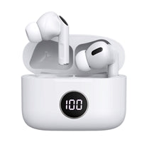 Prevo M10 Active Noise Cancelling TWS Earbuds, Bluetooth 5.3, Automatic Pairing, Touch Control Feature with Digital LED Display Wireless Charging Case, Android, IOS and Windows Compatible, White Prevo M10 Active Noise Cancelling TWS Earbuds, Bluetooth 5.3, Automatic Pairing, Touch Control Feature with Digital LED Display Wireless Charging Case, Android, IOS and Windows Compatible, White